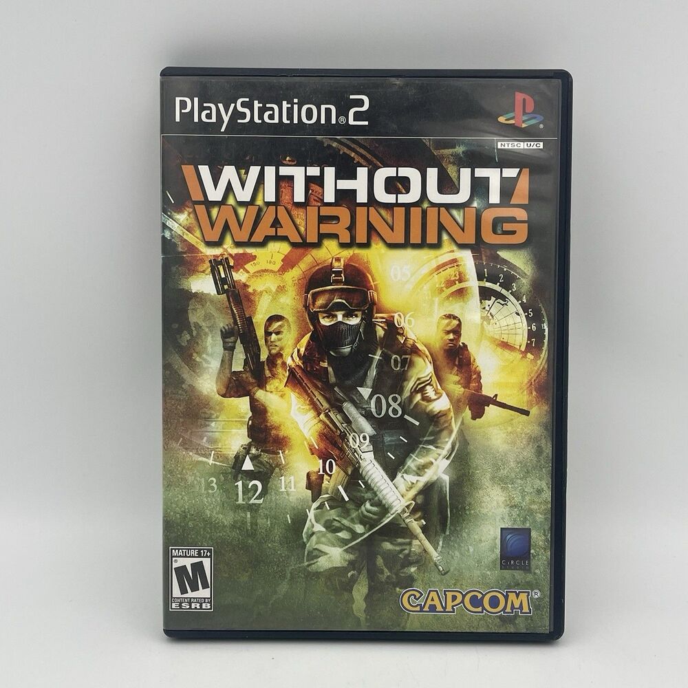 Without Warning (Sony PlayStation 2, 2005) CIB Complete W/ Manual Tested PS2